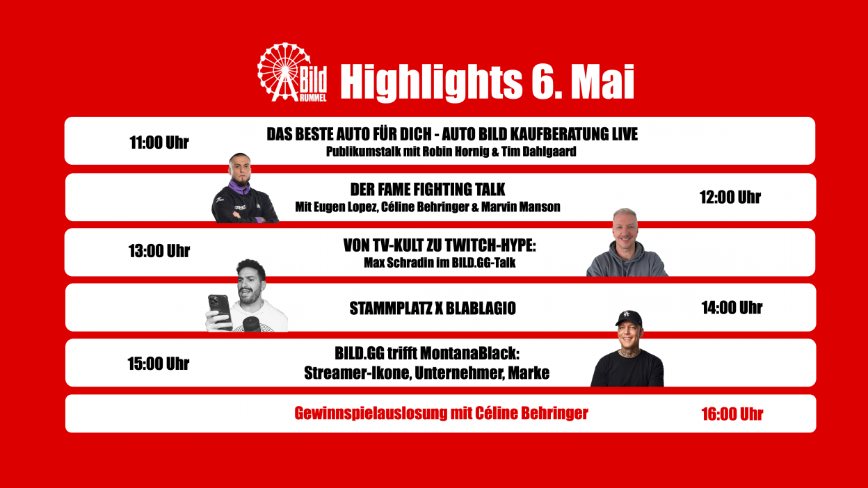 Programm Dienstag