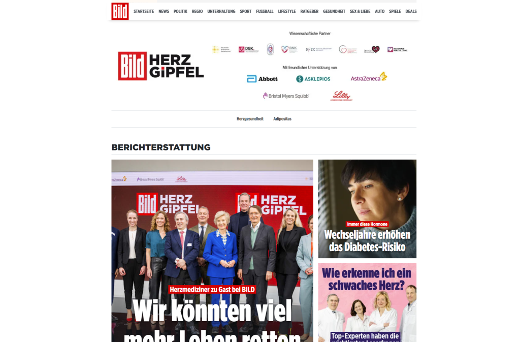 BILD Herzgipfel Themenbühne
