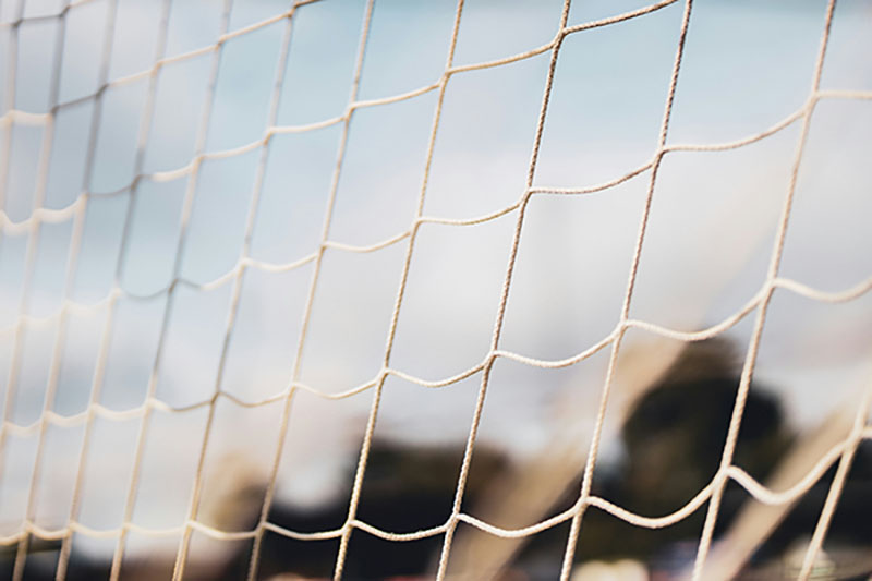 Fußballtor Nahaufnahme